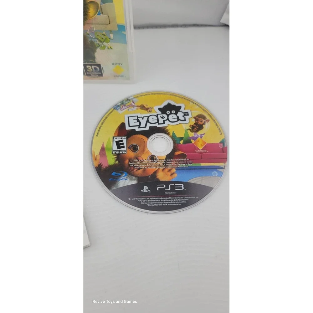 EyePet (Sony PlayStation 3, PS3, 2010) CIB‎ Complete Tested and Working Great